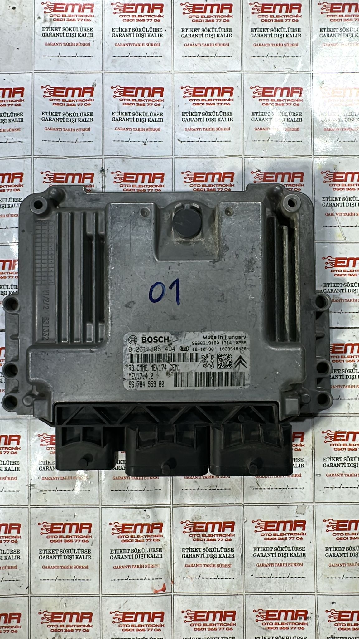 PEUGEOT 208 CITROEN C3 BENZİNLİ MOTOR BEYNİ 0261S06494 MEV17.4.2